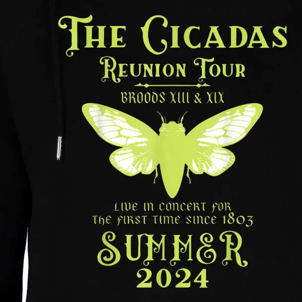 The Cicada Reunion U.S 2024 Cicada Concert Womens Funnel Neck Pullover Hood