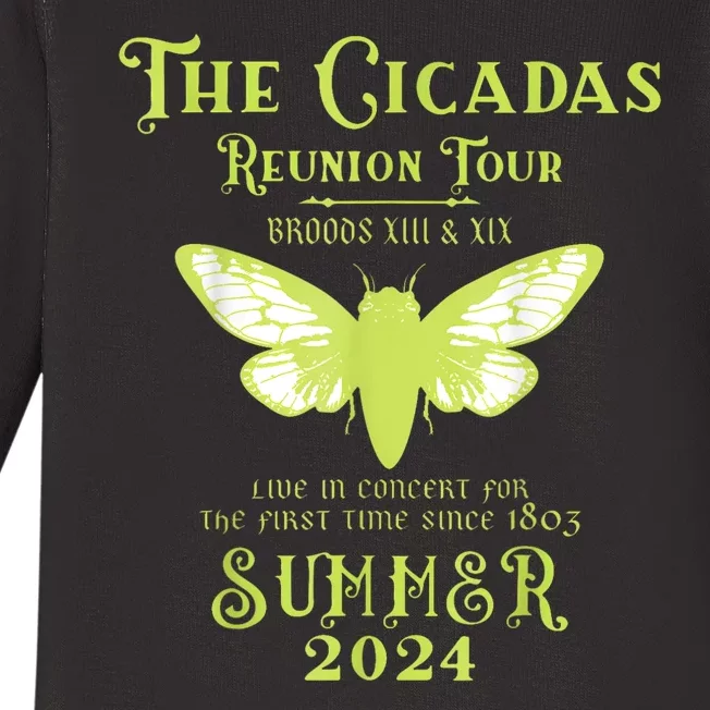 The Cicada Reunion U.S 2024 Cicada Concert Baby Long Sleeve Bodysuit