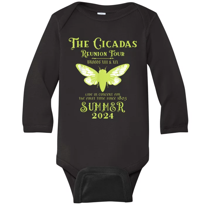 The Cicada Reunion U.S 2024 Cicada Concert Baby Long Sleeve Bodysuit