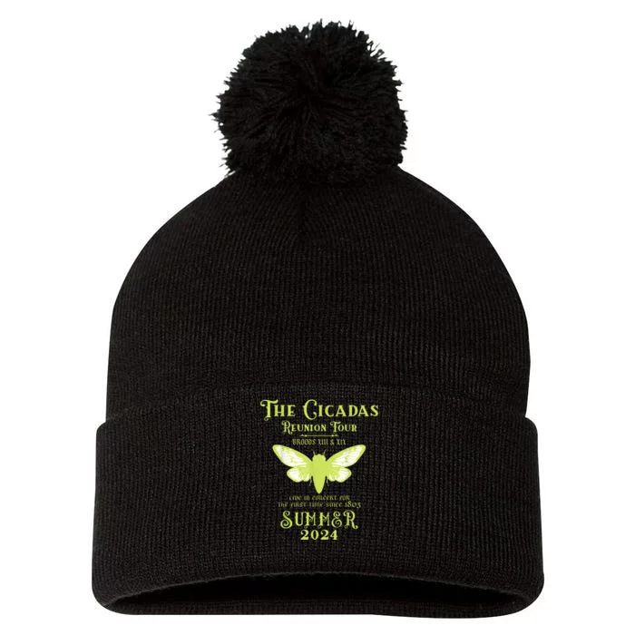 The Cicada Reunion U.S 2024 Cicada Concert Pom Pom 12in Knit Beanie