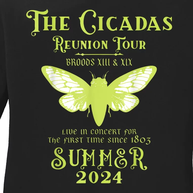 The Cicada Reunion U.S 2024 Cicada Concert Ladies Long Sleeve Shirt