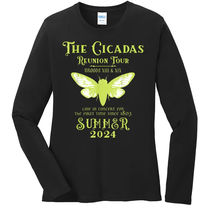 The Cicada Reunion U.S 2024 Cicada Concert Ladies Long Sleeve Shirt