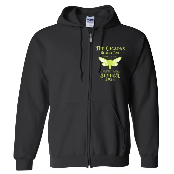 The Cicada Reunion U.S 2024 Cicada Concert Full Zip Hoodie