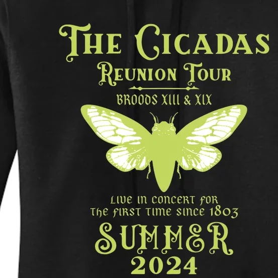 The Cicada Reunion U.S 2024 Cicada Concert Fest Lover Women's Pullover Hoodie