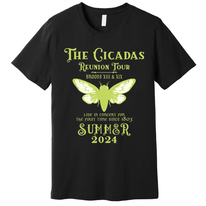 The Cicada Reunion U.S 2024 Cicada Concert Fest Lover Premium T-Shirt