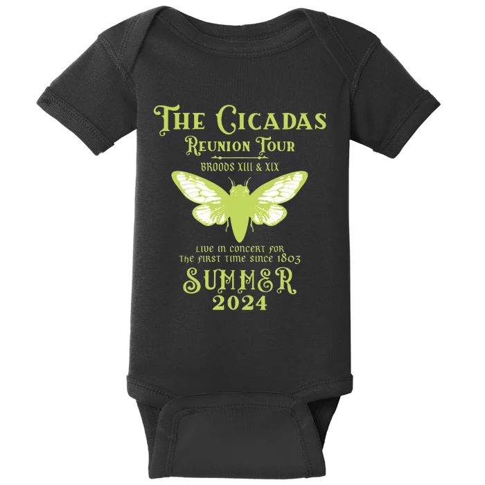 The Cicada Reunion U.S 2024 Cicada Concert Fest Lover Baby Bodysuit