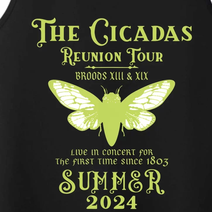 The Cicada Reunion U.S 2024 Cicada Concert Fest Lover Performance Tank