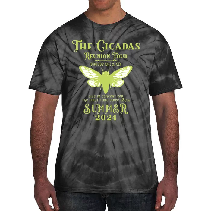 The Cicada Reunion U.S 2024 Cicada Concert Fest Lover Tie-Dye T-Shirt