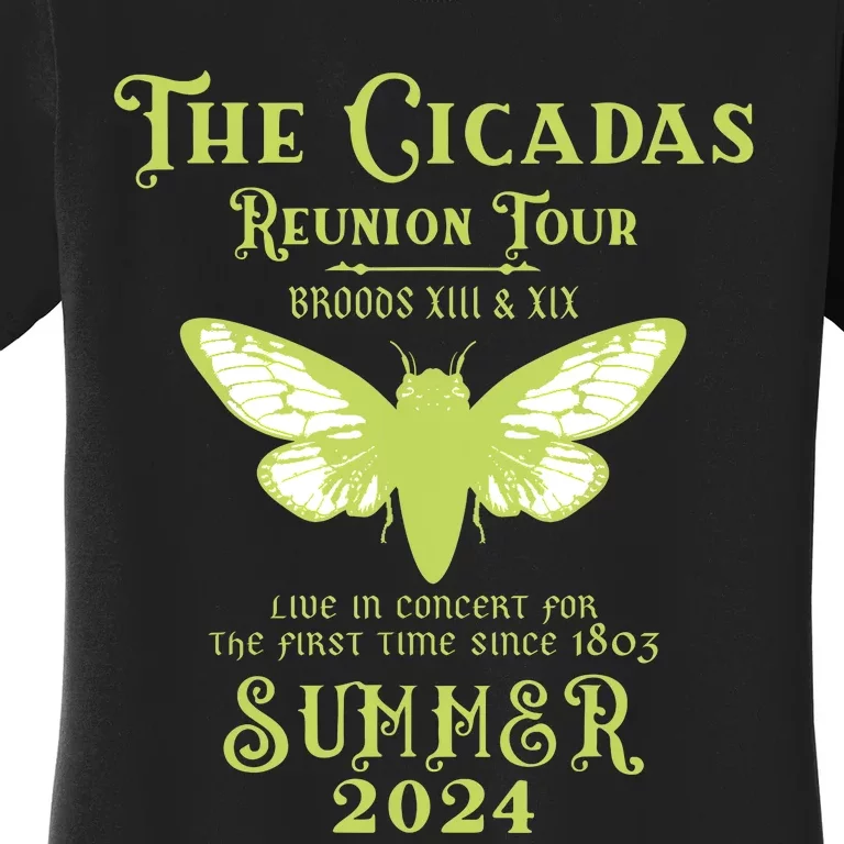 The Cicada Reunion U.S 2024 Cicada Concert Fest Lover Women's T-Shirt