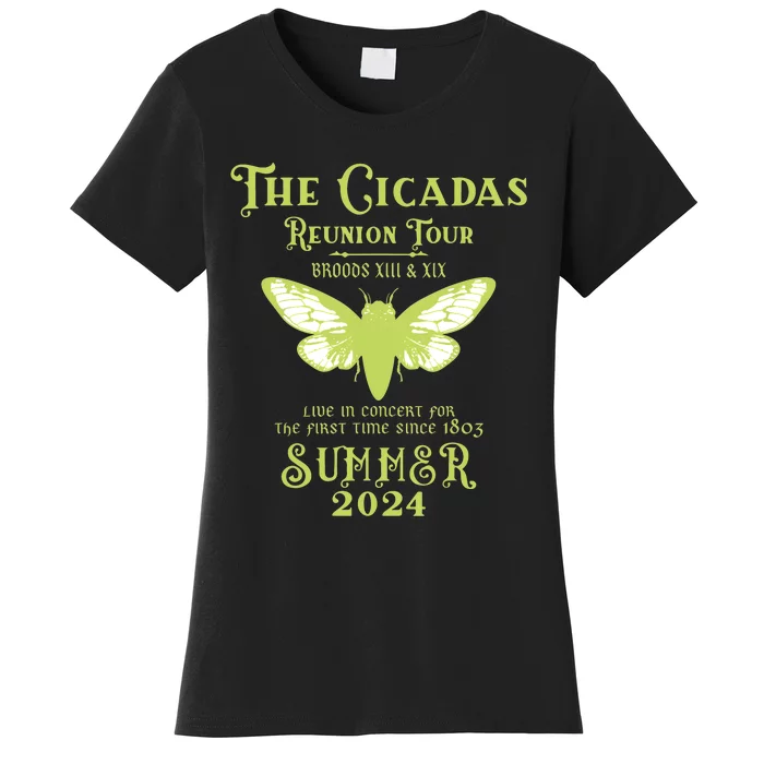 The Cicada Reunion U.S 2024 Cicada Concert Fest Lover Women's T-Shirt