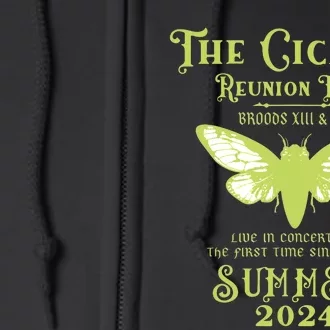 The Cicada Reunion U.S 2024 Cicada Concert Fest Lover Full Zip Hoodie