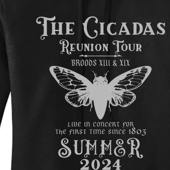 The Cicada Reunion U.S 2024 Cicada Concert Fest Lover Women's Pullover Hoodie