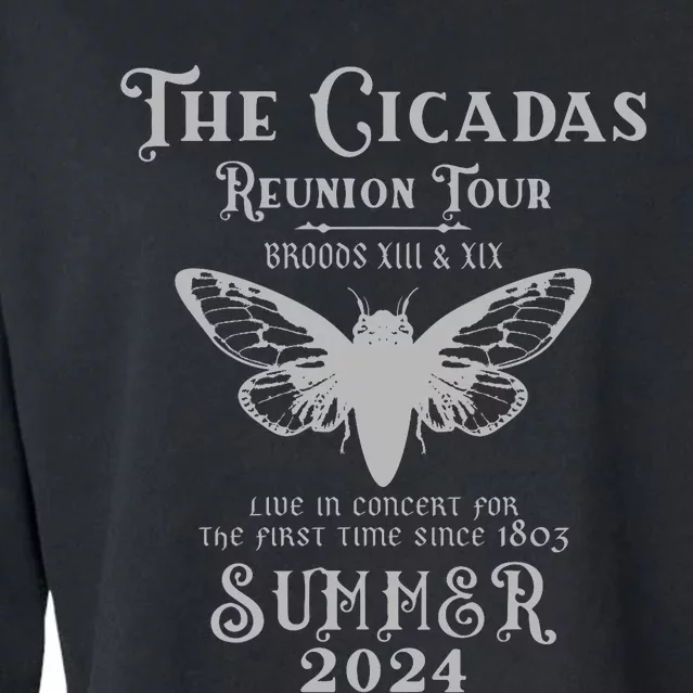 The Cicada Reunion U.S 2024 Cicada Concert Fest Lover Cropped Pullover Crew