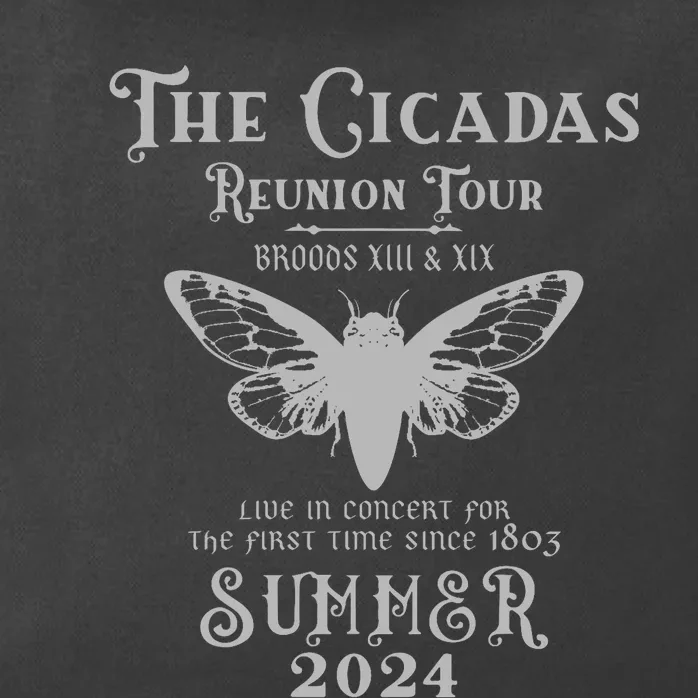 The Cicada Reunion U.S 2024 Cicada Concert Fest Lover Zip Tote Bag