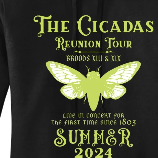 The Cicada Reunion U.S 2024 Cicada Concert Fest Women's Pullover Hoodie