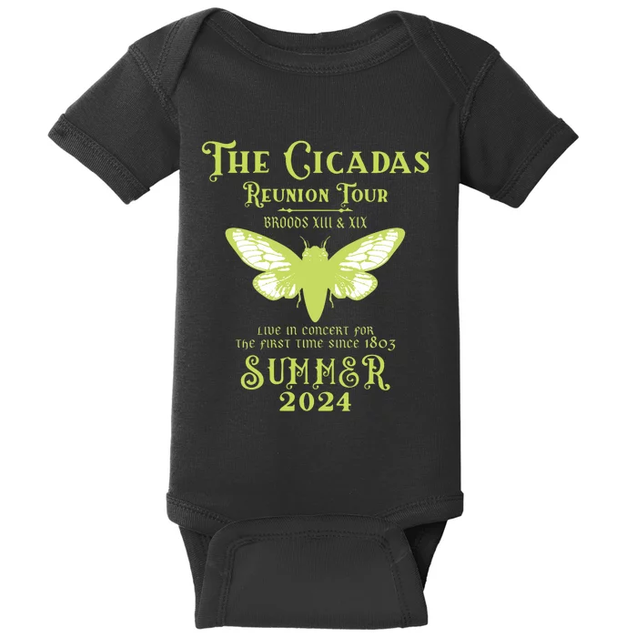 The Cicada Reunion U.S 2024 Cicada Concert Fest Baby Bodysuit