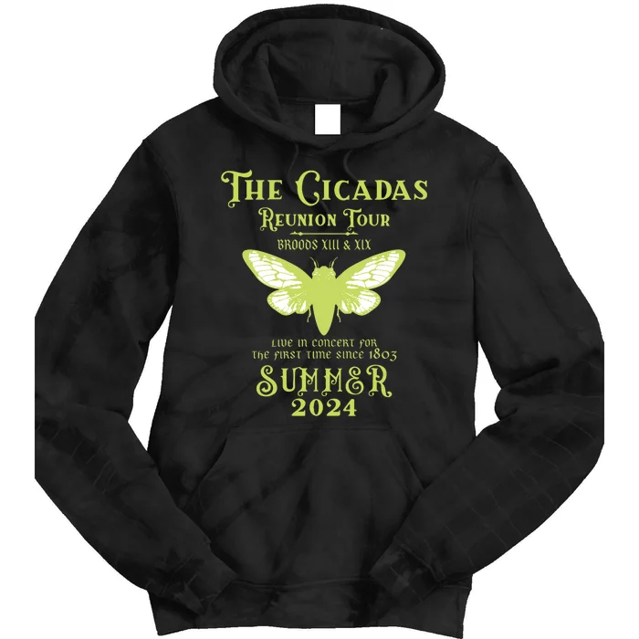 The Cicada Reunion U.S 2024 Cicada Concert Fest Tie Dye Hoodie