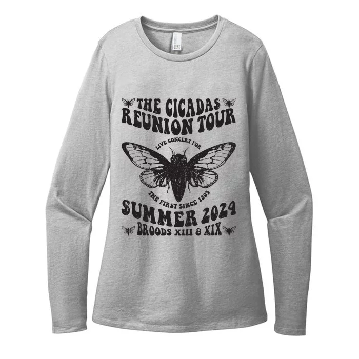 The Cicada Reunion U.S 2024 Concert Fest Lover Groovy Womens CVC Long Sleeve Shirt