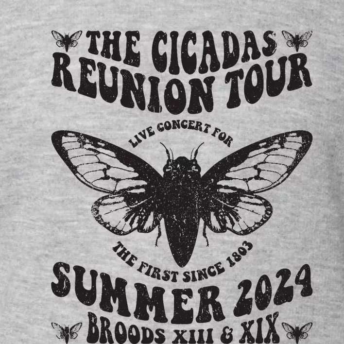 The Cicada Reunion U.S 2024 Concert Fest Lover Groovy Toddler Sweatshirt