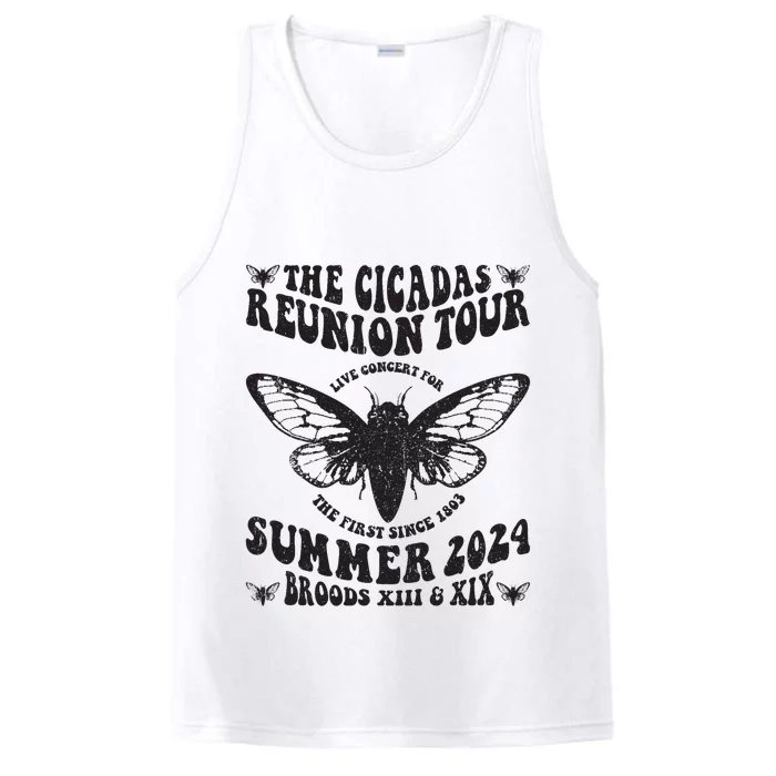 The Cicada Reunion U.S 2024 Concert Fest Lover Groovy Performance Tank