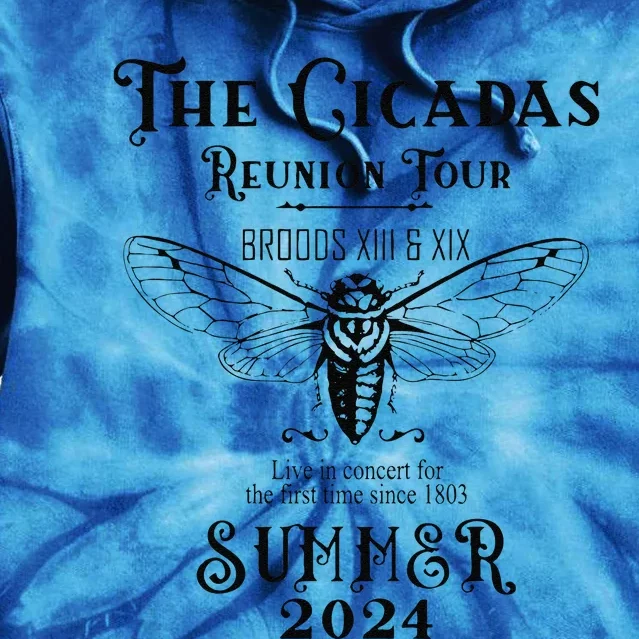 The Cicadas Reunion Summer 2024 Tie Dye Hoodie