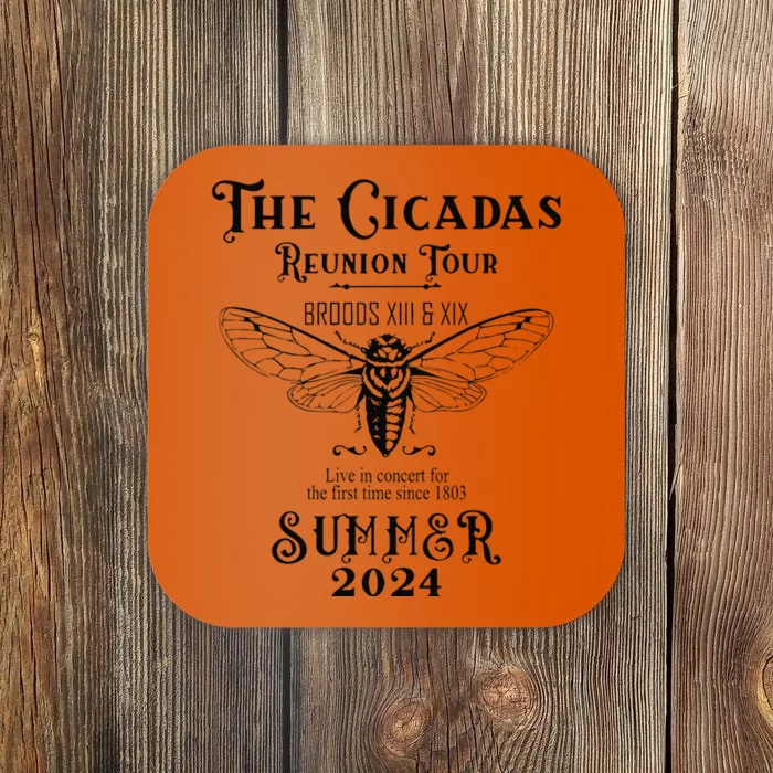 The Cicadas Reunion Summer 2024 Coaster