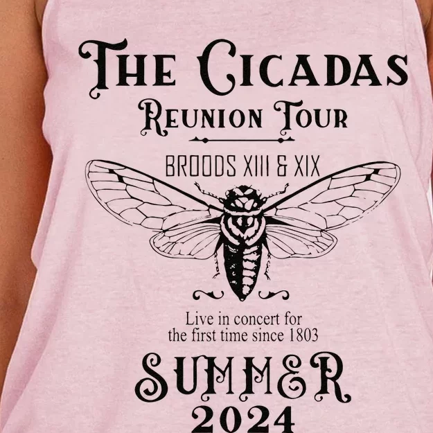 The Cicadas Reunion Summer 2024 Women's Knotted Racerback Tank