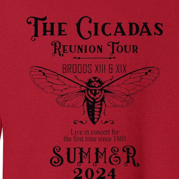 The Cicadas Reunion Summer 2024 Toddler Sweatshirt