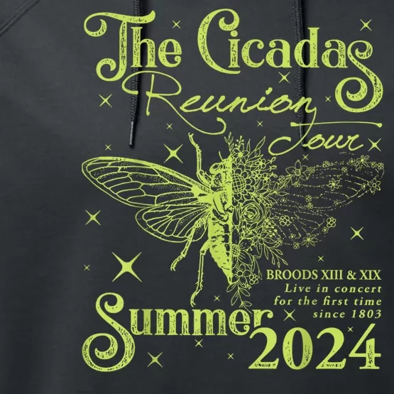 The Cicada Reunion U.S 2024 Cicada Concert Fest Lover Performance Fleece Hoodie