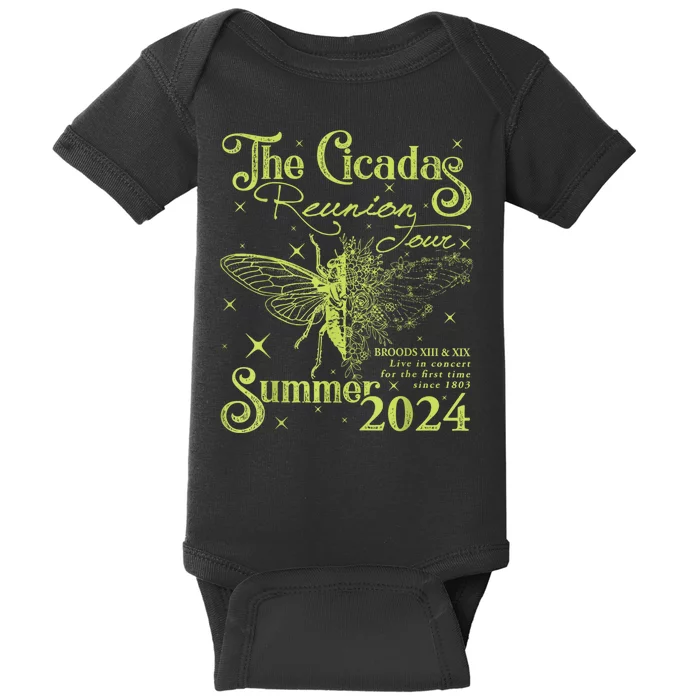 The Cicada Reunion U.S 2024 Cicada Concert Fest Lover Baby Bodysuit