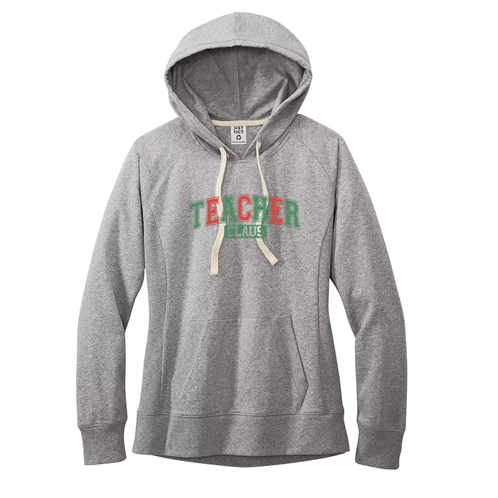 Teacher Claus Retro Christmas Women's Fleece Hoodie