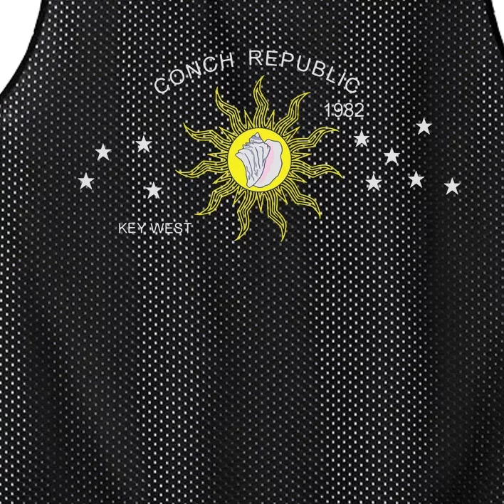 The Conch Republic Flag Mesh Reversible Basketball Jersey Tank