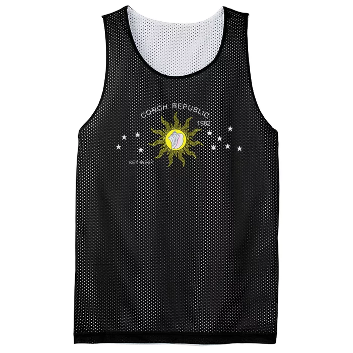 The Conch Republic Flag Mesh Reversible Basketball Jersey Tank