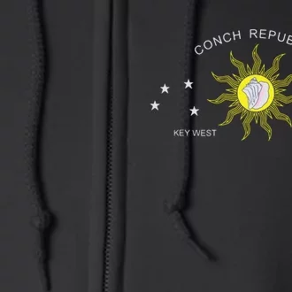 The Conch Republic Flag Full Zip Hoodie