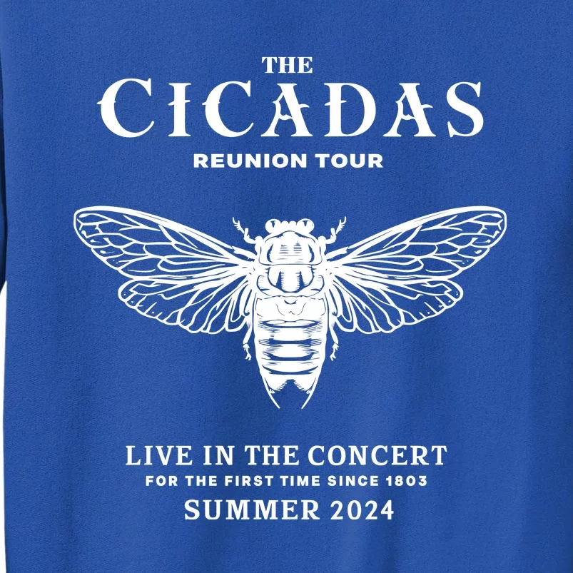 The Cicadas Reunion Tours 2024 Funny Cicadas Lover Tall Sweatshirt