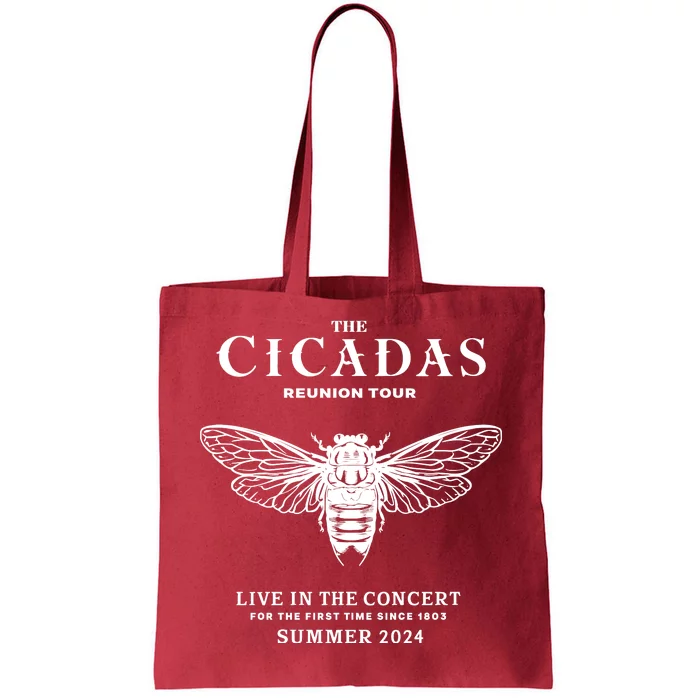 The Cicadas Reunion Tours 2024 Funny Cicadas Lover Tote Bag