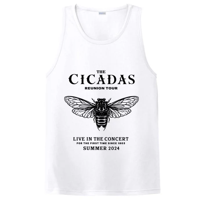 The Cicadas Reunion Tours 2024 Funny Cicadas Lover Performance Tank