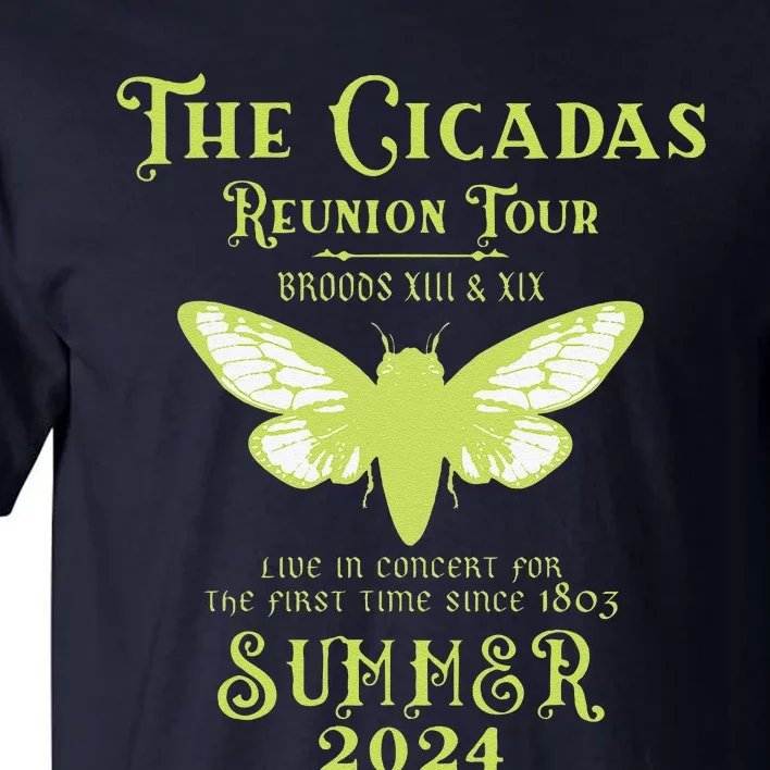 The Cicada Reunion U.S 2024 Cicada Concert Fest Lover Tall T-Shirt