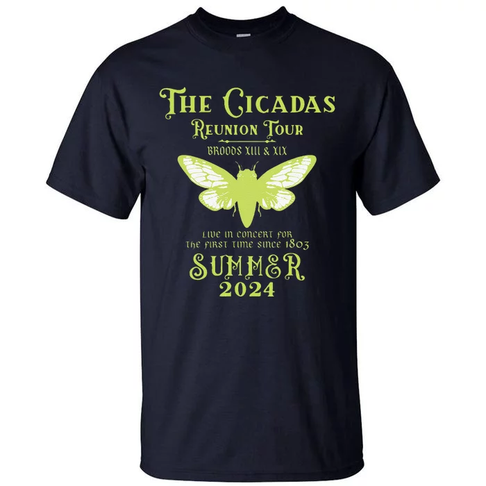 The Cicada Reunion U.S 2024 Cicada Concert Fest Lover Tall T-Shirt