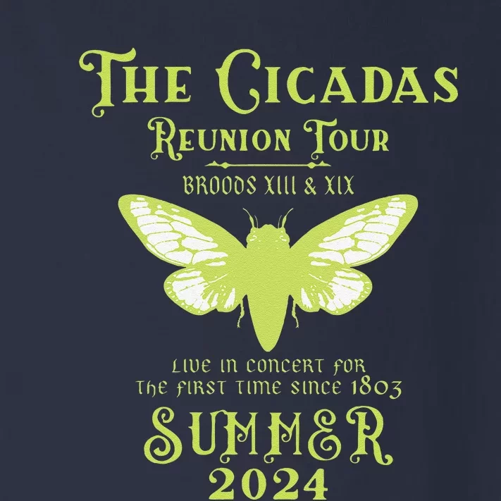 The Cicada Reunion U.S 2024 Cicada Concert Fest Lover Toddler Long Sleeve Shirt