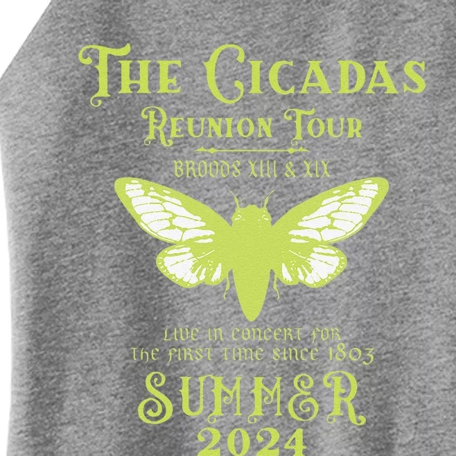 The Cicada Reunion U.S 2024 Cicada Concert Fest Lover Women’s Perfect Tri Rocker Tank