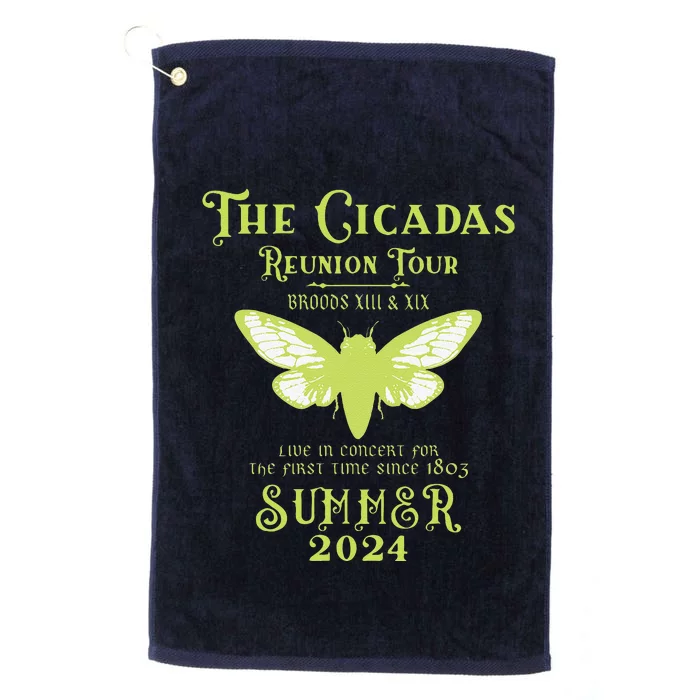 The Cicada Reunion U.S 2024 Cicada Concert Fest Lover Platinum Collection Golf Towel