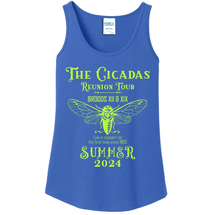 The Cicada Reunion Broods Xix & Xiii Summer 2024 Ladies Essential Tank