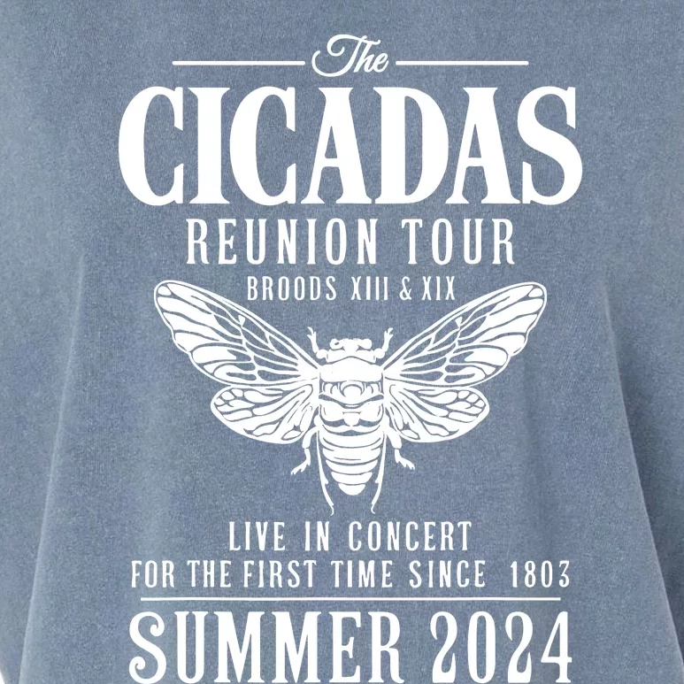 The Cicadas Reunion Tou.R Broods Xiii And Xix Summer 2024 Garment-Dyed Women's Muscle Tee