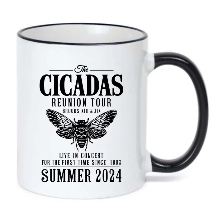 The Cicadas Reunion Tou.R Broods Xiii And Xix Summer 2024 Black Color Changing Mug