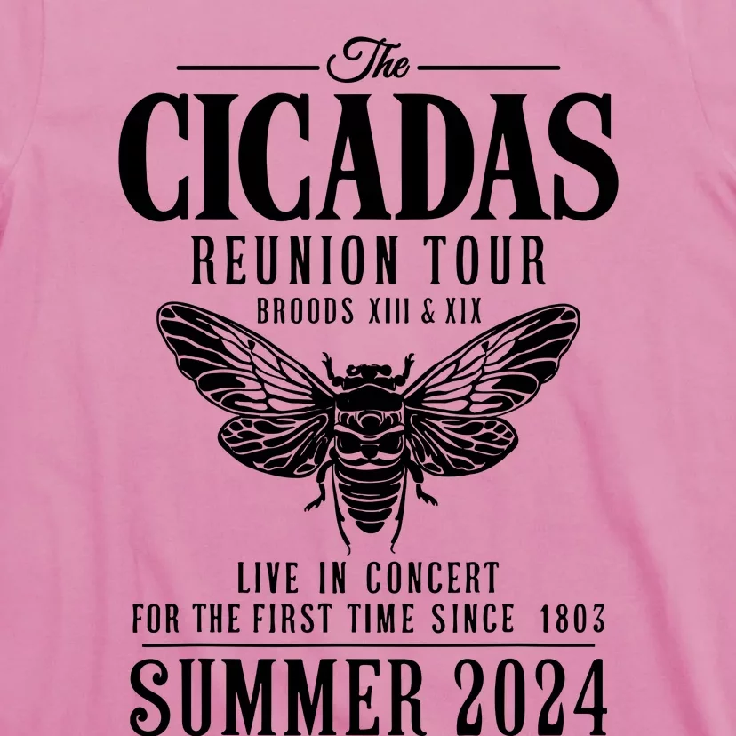 The Cicadas Reunion Tou.R Broods Xiii And Xix Summer 2024 T-Shirt