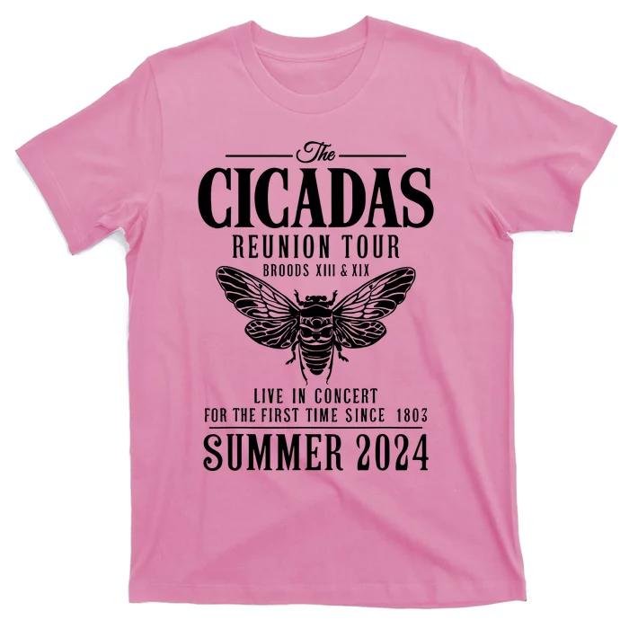 The Cicadas Reunion Tou.R Broods Xiii And Xix Summer 2024 T-Shirt