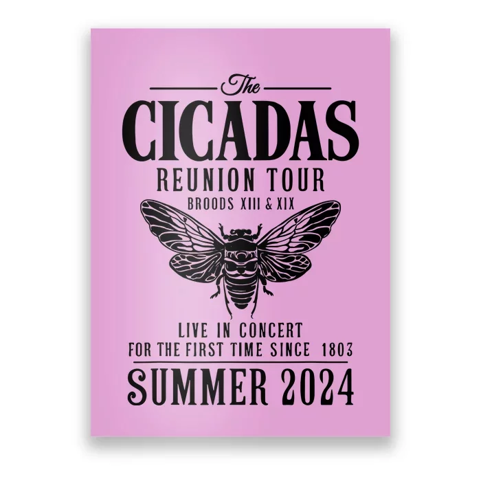 The Cicadas Reunion Tou.R Broods Xiii And Xix Summer 2024 Poster