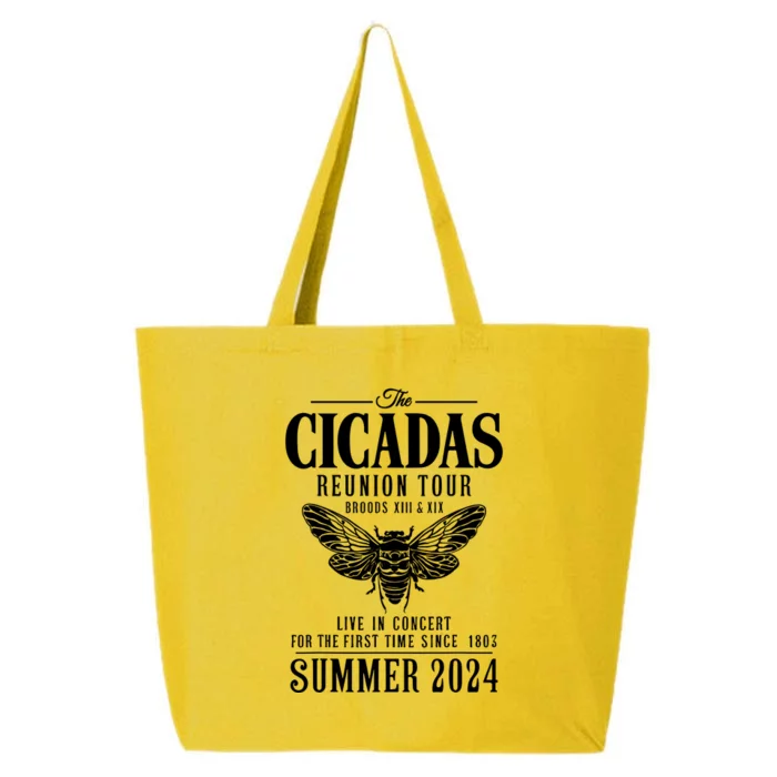 The Cicadas Reunion Tou.R Broods Xiii And Xix Summer 2024 25L Jumbo Tote