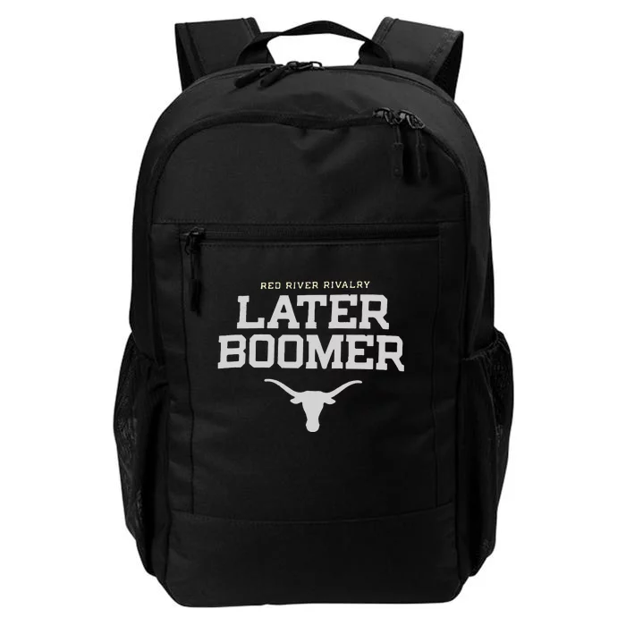 Texas Champion Red River Rivalry Slogan Longhorns Daily Commute Backpack